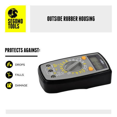 Segomo Tools 500 Volt Amp & Diode Voltage, Digital Multimeter Tester 33850